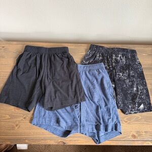 Old Navy Boys Small Blue Grey 3 Piece‎ Athletic Casual Shorts Bundle Lot